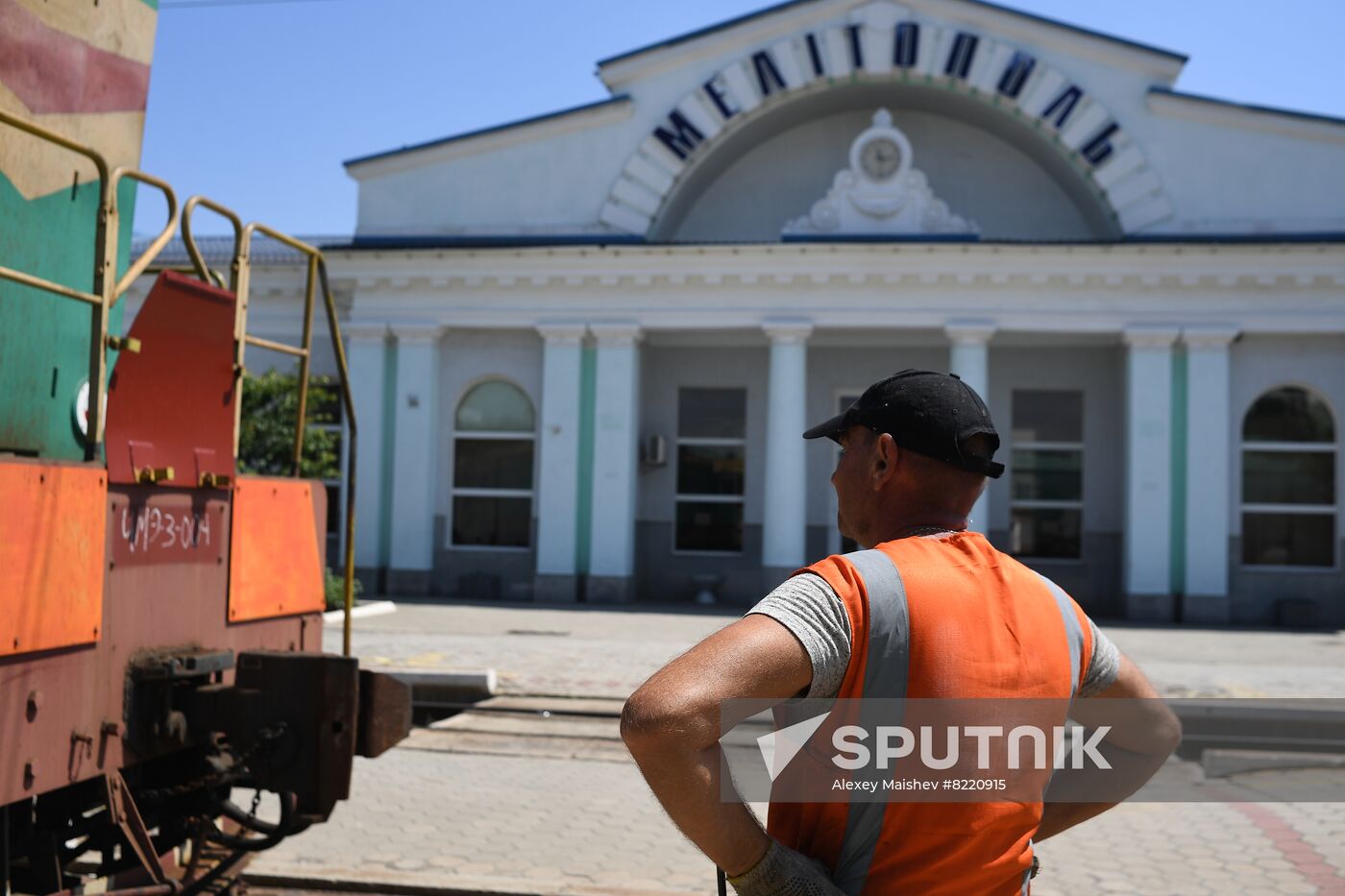 Ukraine Russia Military Operation Melitopol Railway Station