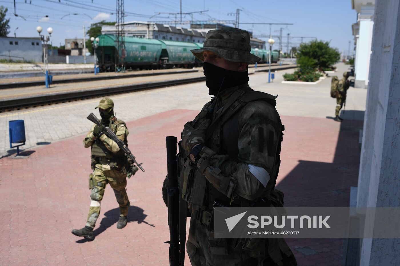Ukraine Russia Military Operation Melitopol Railway Station