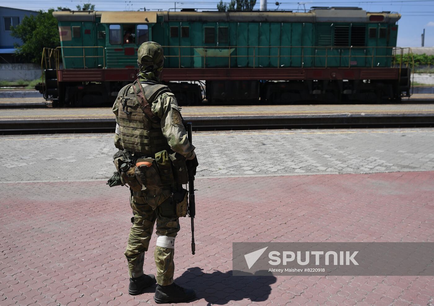 Ukraine Russia Military Operation Melitopol Railway Station
