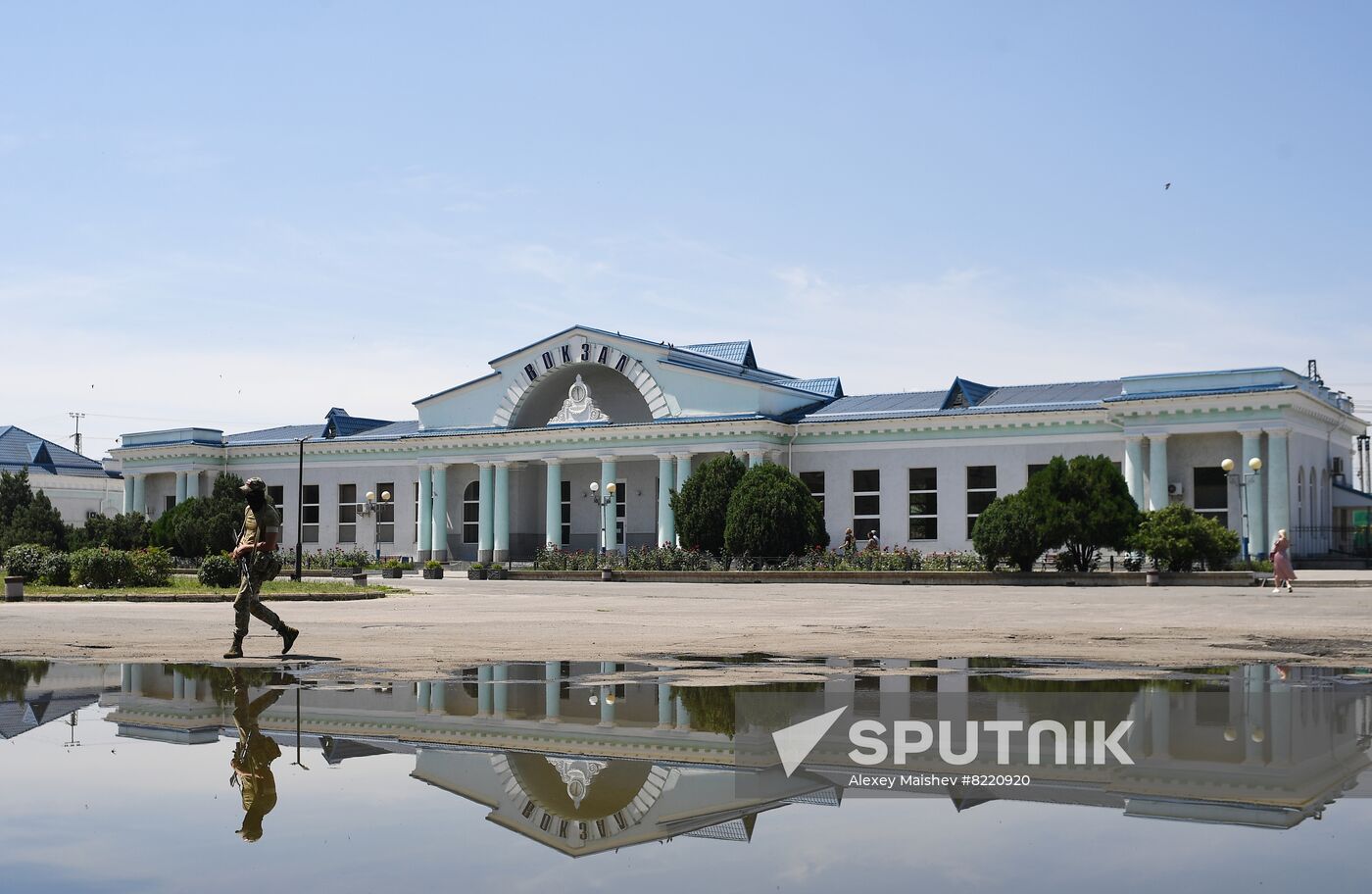 Ukraine Russia Military Operation Melitopol Railway Station