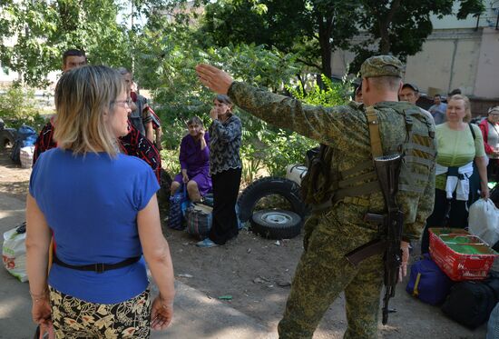 LPR Russia Ukraine Military Operation Evacuees