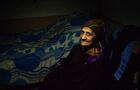An elderly woman shelters from shelling in the basement of a residential building in the course of Russia's military operation in Ukraine, in Severodonetsk, Luhansk People's Republic. Location: Luhansk People's Republic, Severodonetsk. Author: Viktor Antonyuk/Sputnik. LPR Russia Ukraine Military Operation Daily