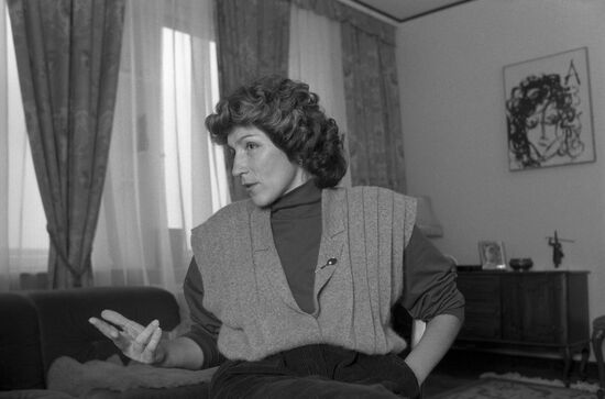 Soviet tennis player Olga Morozova