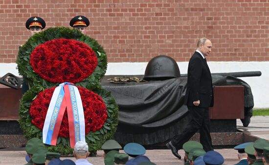 Russia Putin WWII Remembrance and Sorrow Day