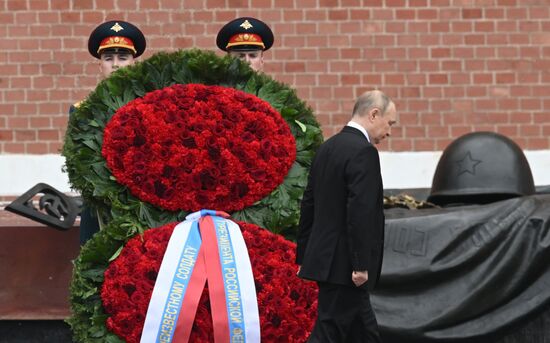 Russia Putin WWII Remembrance and Sorrow Day