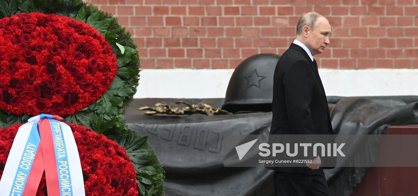 Russia Putin WWII Remembrance and Sorrow Day