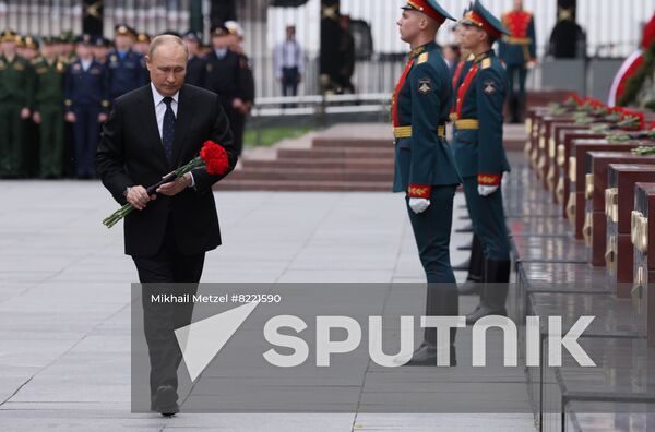 Russia Putin WWII Remembrance and Sorrow Day