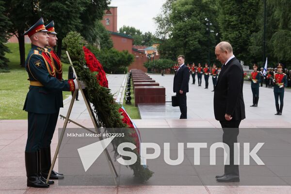 Russia Putin WWII Remembrance and Sorrow Day