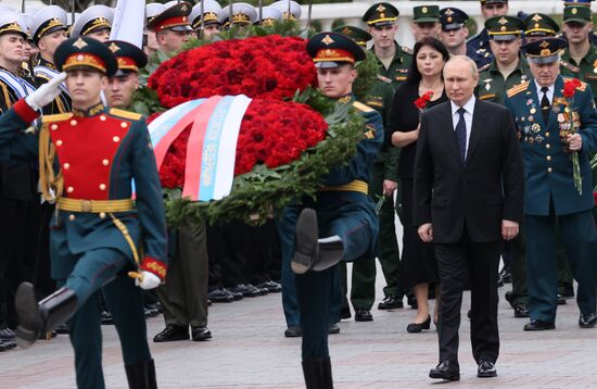 Russia Putin WWII Remembrance and Sorrow Day
