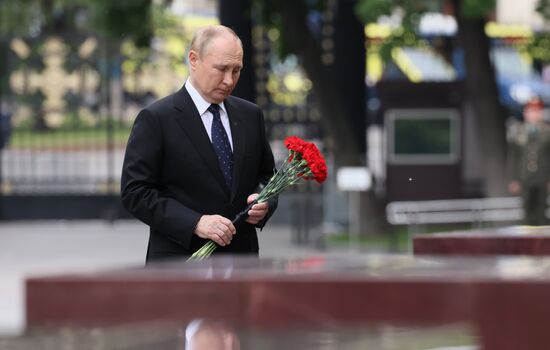 Russia Putin WWII Remembrance and Sorrow Day