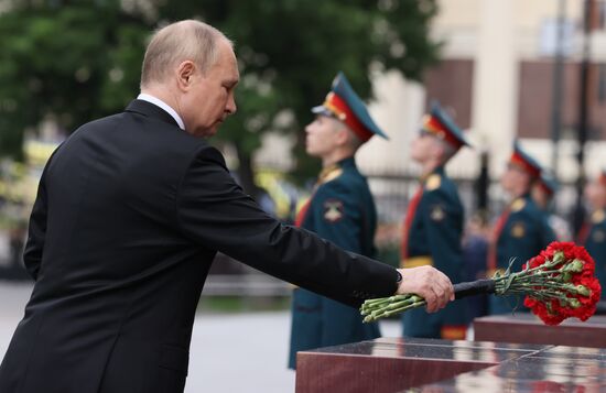 Russia Putin WWII Remembrance and Sorrow Day