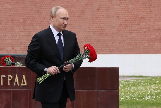Russia Putin WWII Remembrance and Sorrow Day