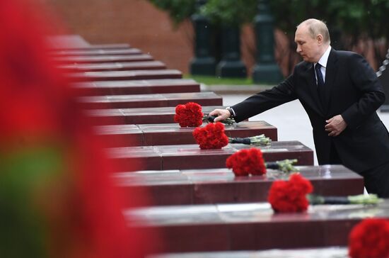 Russia Putin WWII Remembrance and Sorrow Day