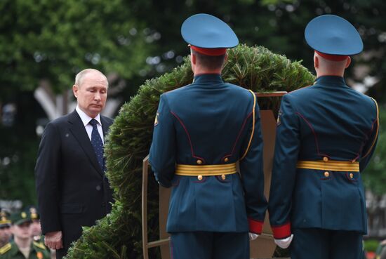 Russia Putin WWII Remembrance and Sorrow Day