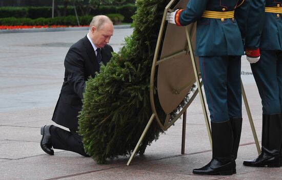 Russia Putin WWII Remembrance and Sorrow Day