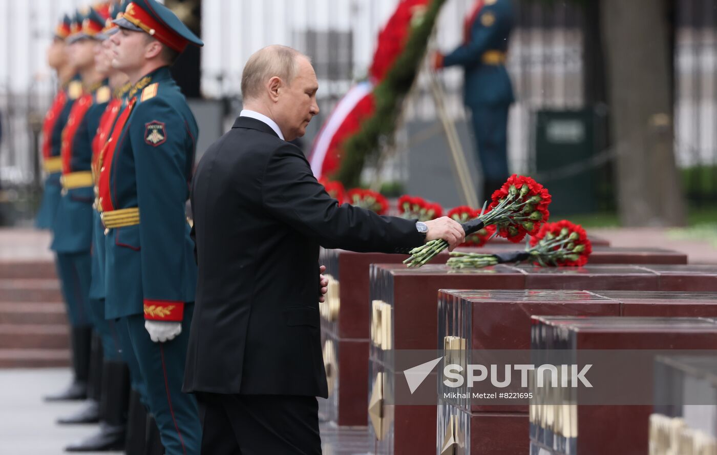 Russia Putin WWII Remembrance and Sorrow Day