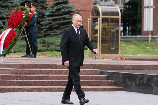 Russia Putin WWII Remembrance and Sorrow Day