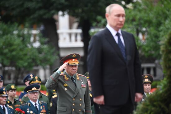 Russia Putin WWII Remembrance and Sorrow Day