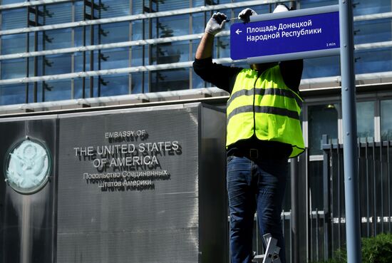 Russia US Embassy Intersection Naming