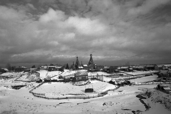 Nyonoksa village in Arkhangelsk Region