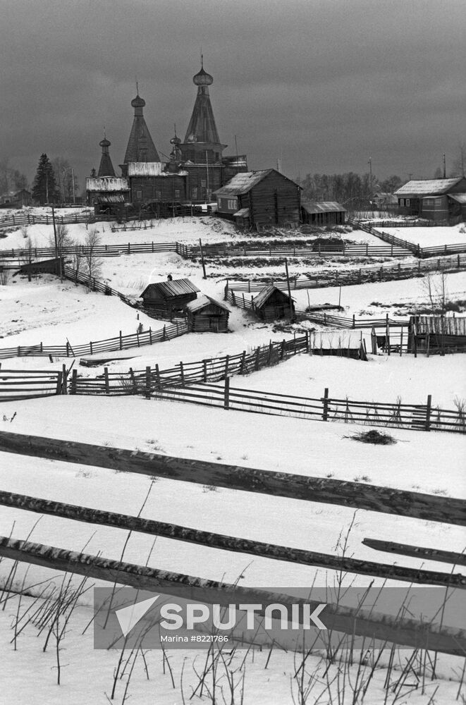 Nyonoksa village in Arkhangelsk Region