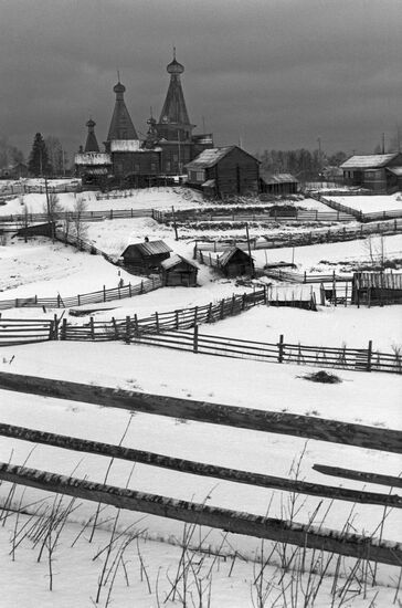 Nyonoksa village in Arkhangelsk Region