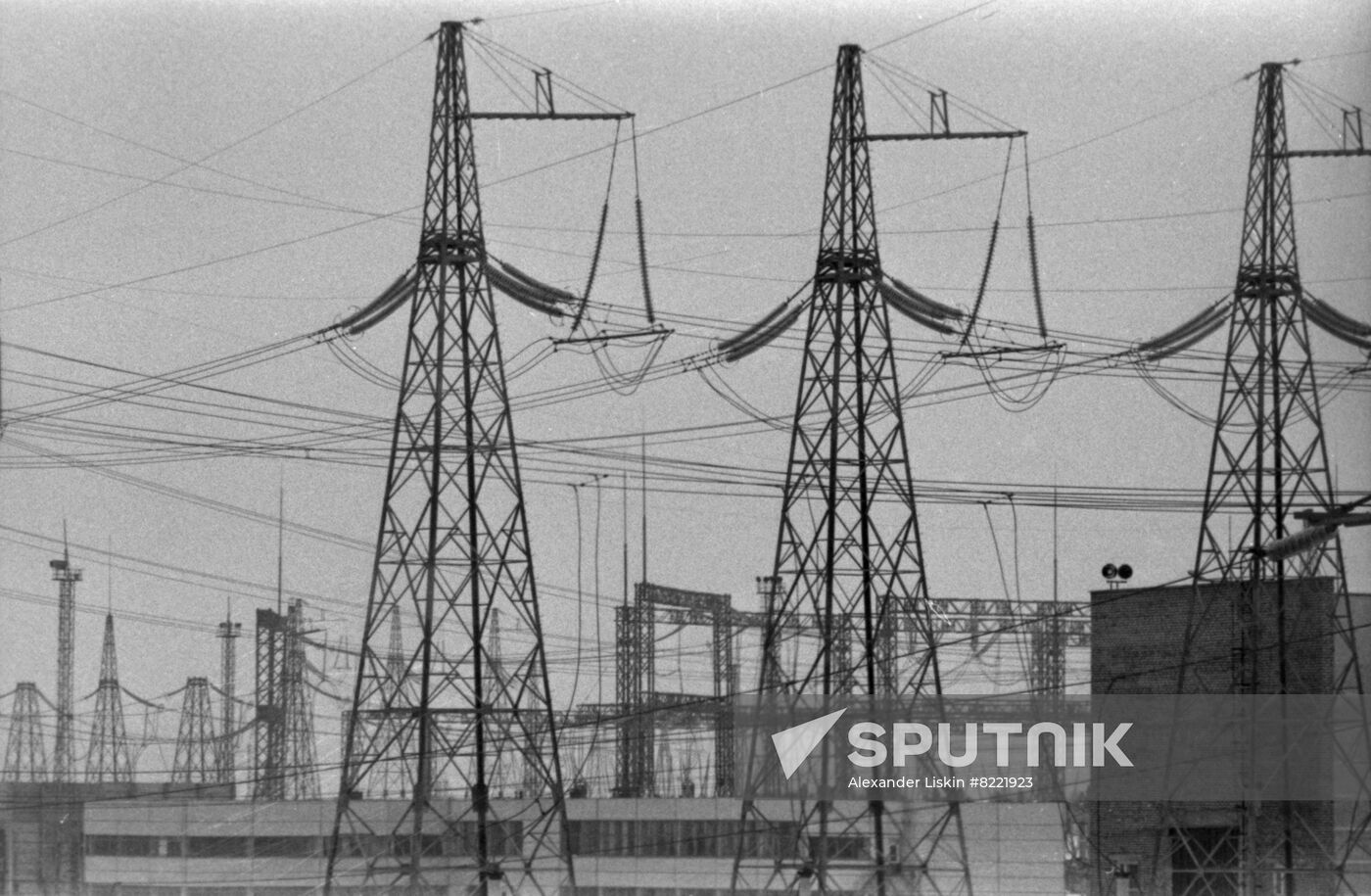 Power lines of the Smolensk Nuclear Power Plant