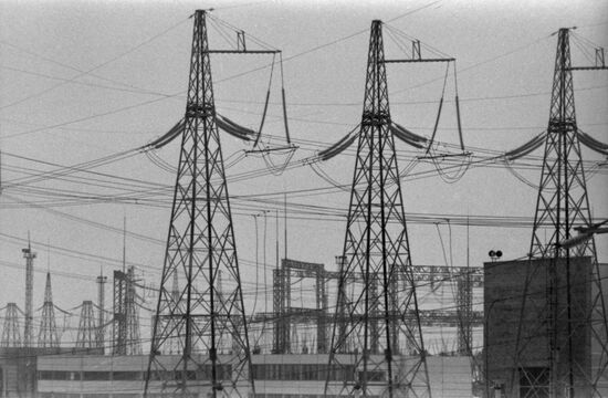 Power lines of the Smolensk Nuclear Power Plant