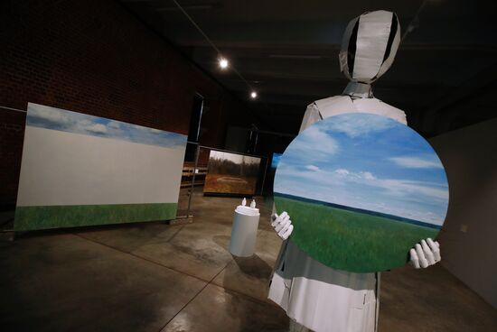 Russia Art Thinking Landscape Exhibition