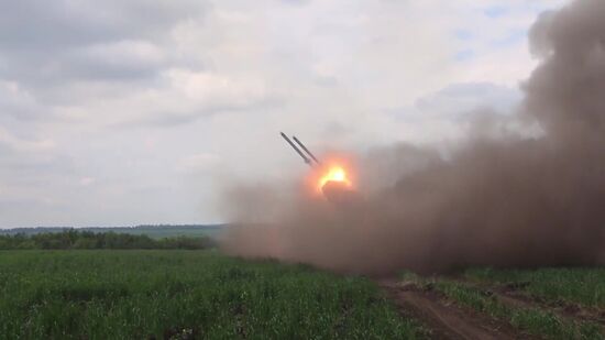 Ukraine Russia Military Operation Rocket Launchers