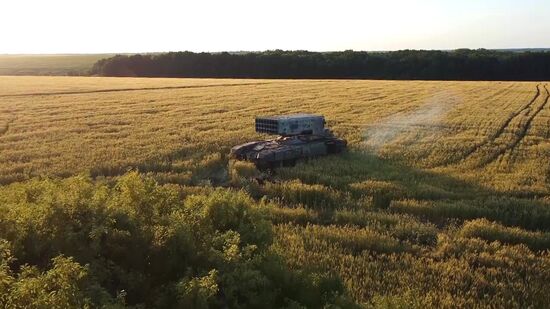 Ukraine Russia Military Operation Rocket Launchers