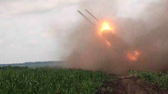 Ukraine Russia Military Operation Rocket Launchers