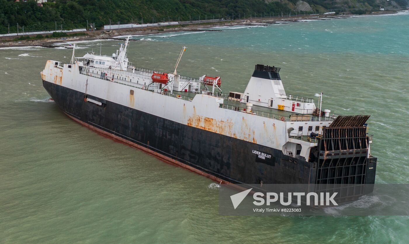Russia Cameroon Cargo Ship Distress