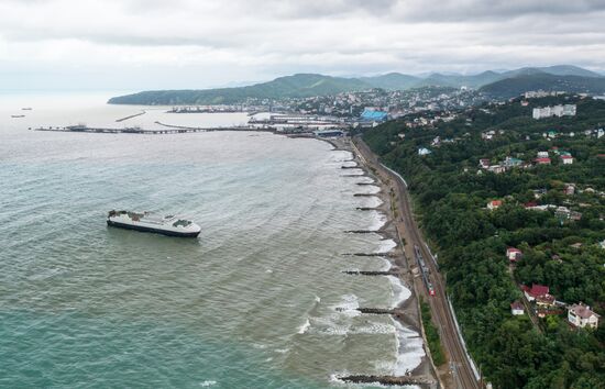 Russia Cameroon Cargo Ship Distress