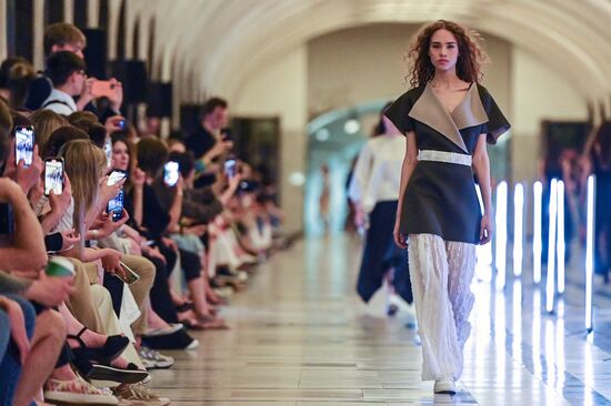 Russia Moscow Fashion Week Metro