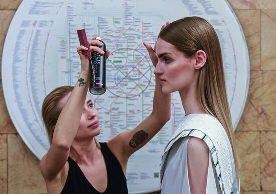 Russia Moscow Fashion Week Metro