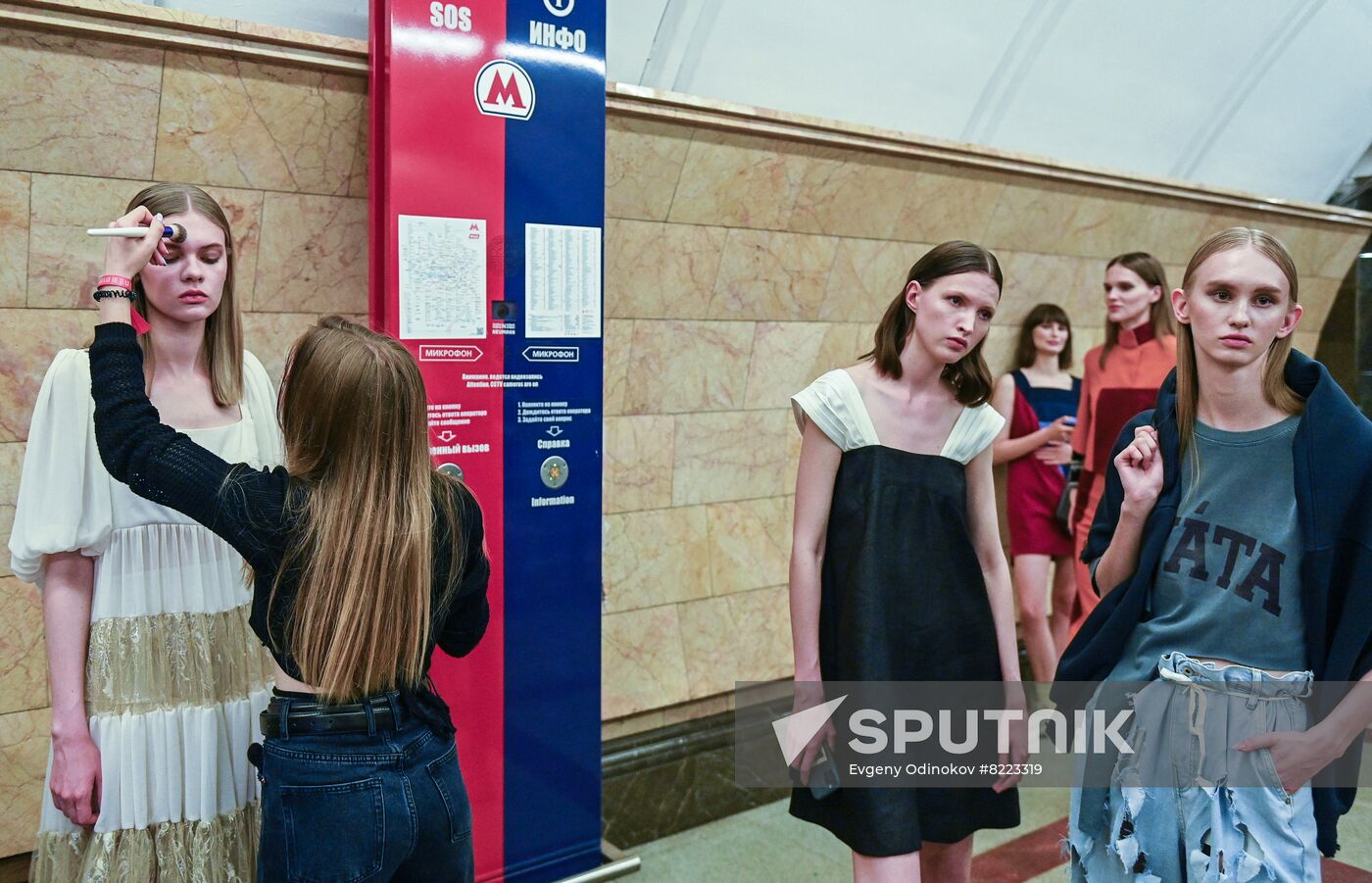 Russia Moscow Fashion Week Metro