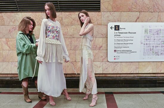 Russia Moscow Fashion Week Metro