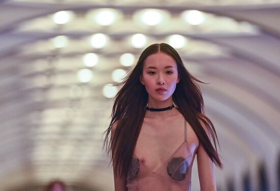 Russia Moscow Fashion Week Metro