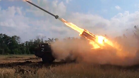 Ukraine Russia Military Operation Rocket Launcher