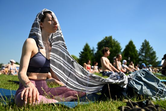 Russia Yoga Day