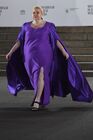 A model presents new collection of clothes during the Moscow fashion week at the Exhibition of Achievements of National Economy (VDNKh), in Moscow, Russia. Location: Moscow. Author: Vladimir Vyatkin/Sputnik. Russia Moscow Fashion Week