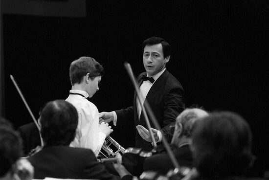 Moscow Virtuosi chamber orchestra performs concerts in USSR