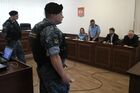 Participants attend a court hearing on a genocide case on the murder of more than 200 disabled children in southern Russia by Nazi Germany during World War II, in the Supreme Court of the Republic of Crimea, in Simferopol, Crimea, Russia. German death squads on October 9-10, 1942, killed 214 disabled foster children who had fled Crimea for the coastal town of Yeysk, according to archival documents declassified by the FSB’s Krasnodar region branch. Location: Russia, Republic of Crimea, Simferopol. Author: Konstantin Mihalchevskiy. Russia WWII Genocide Case