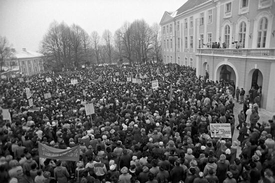 Anti-government rally in Estonia