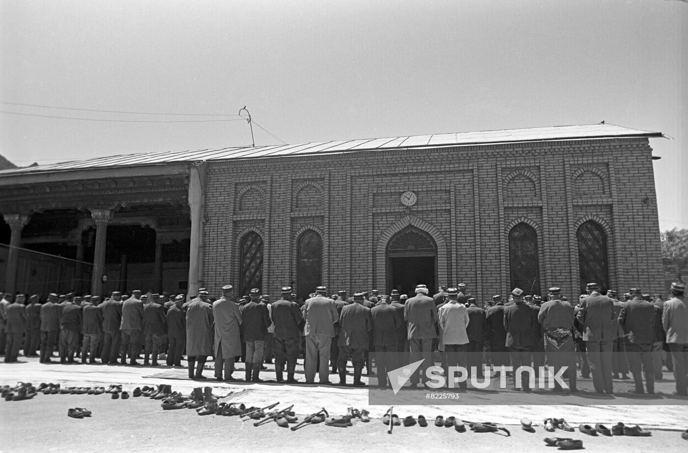 Prayer at mosque in Osh