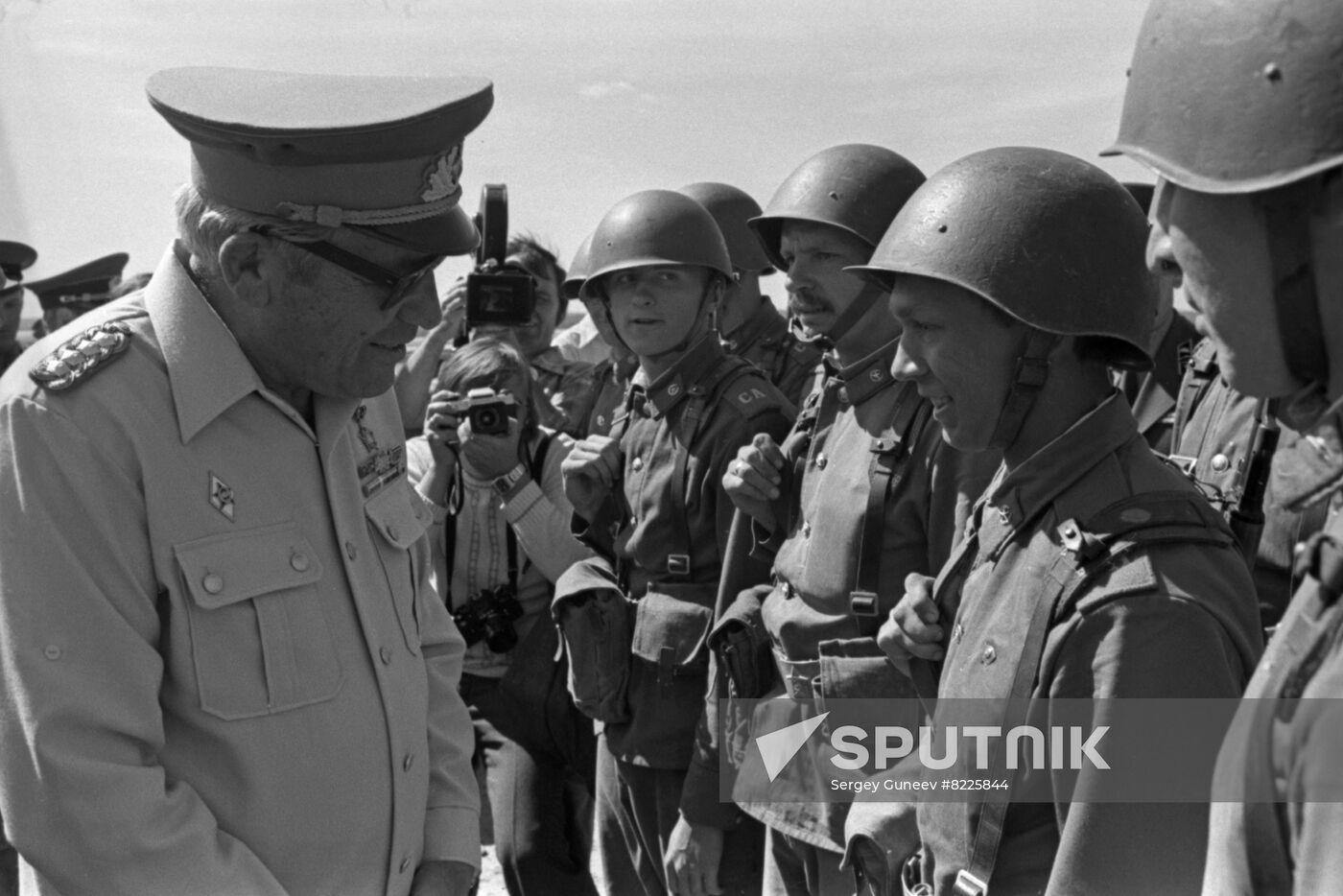 Minister of National Defense of German Democratic Republic Heinz Hoffmann visits USSR