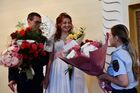 Just married Oleg and Marina celebrate their wedding in the village of Volodarskoye near Mariupol, controlled by pro-Russian troops, Donetsk People's Republic. Location: Donetsk People's Republic, Mariupol. Author: Pavel Lisitsyn/Sputnik. DPR Wedding