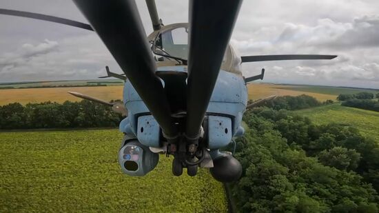 Ukraine Russia Military Operation Attack Helicopters