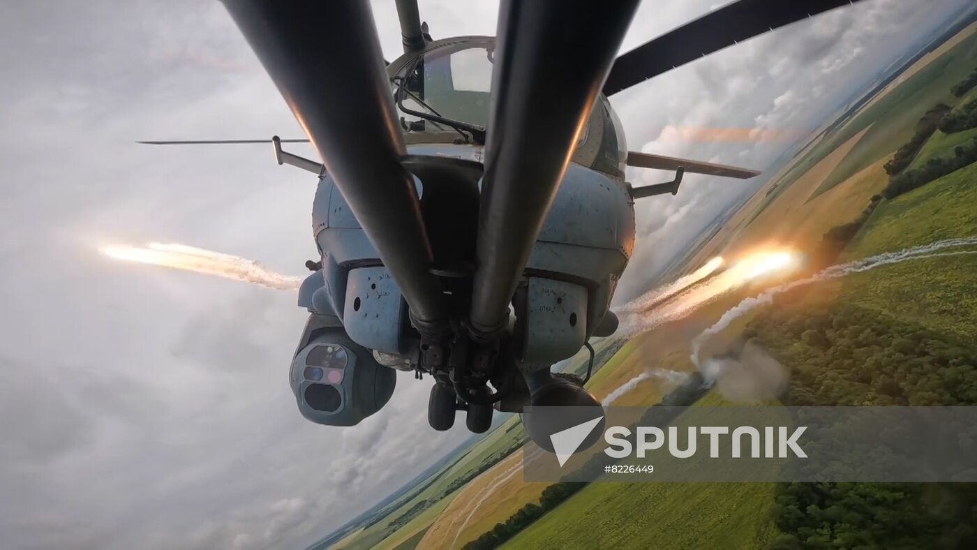 Ukraine Russia Military Operation Attack Helicopters